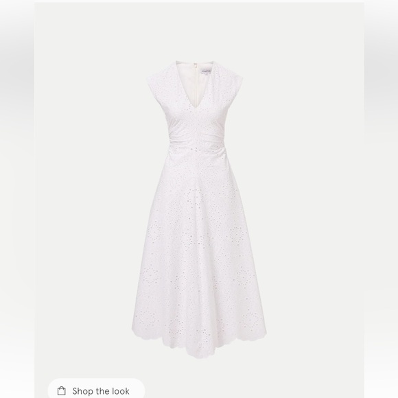 Veronica Beard Aven white eyelet midi dress 8 and 10 available - Picture 12 of 12